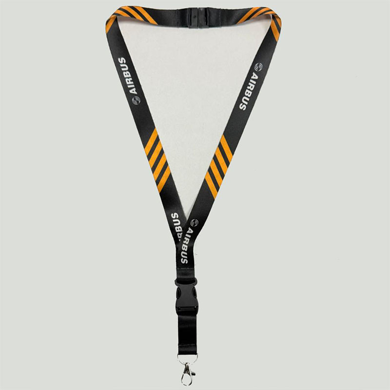 Boyun Askısı Lanyard 4 Sırma (Kaptan) Airbus Temalı Siyah