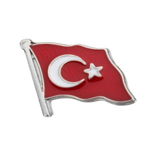 TURK BAYRAGI YAKA ROZET (METAL)