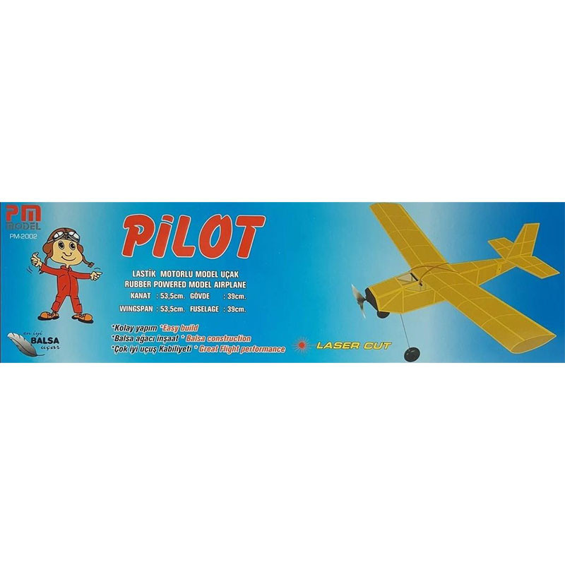 PM Model Pilot Lastik Motorlu Serbest Uçuş Modeli