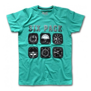 SIX PACK Tshirt YESIL BISIKLET YAKA