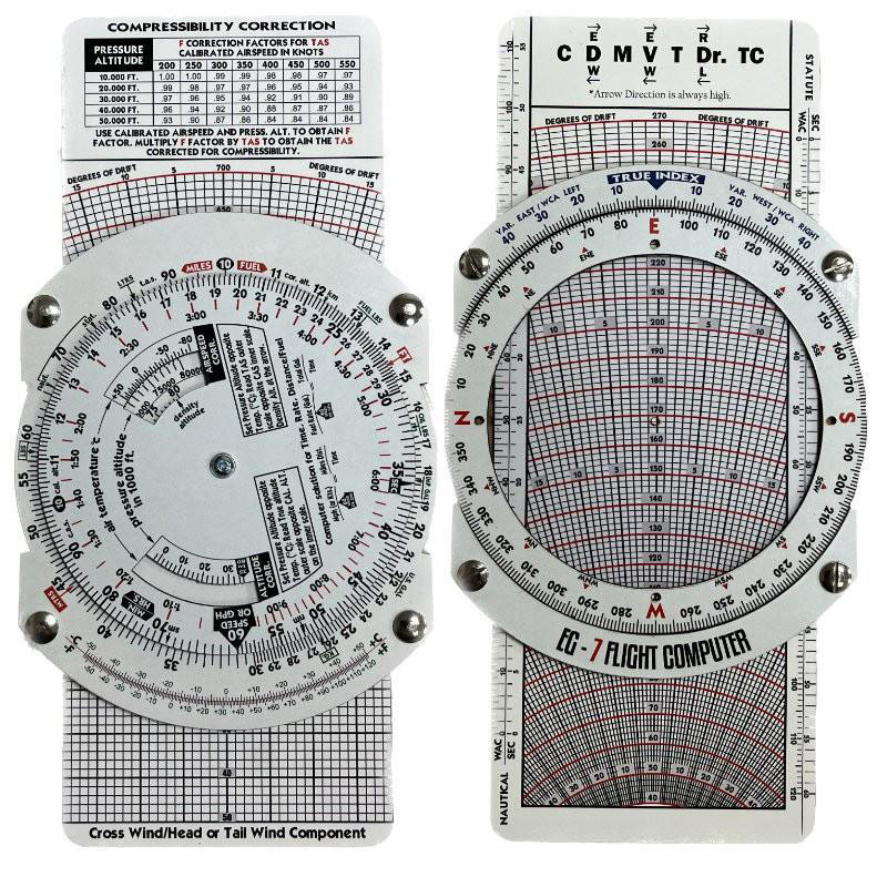 Flight Computer EG7 Pilot Seyrüsefer Hesap Cetveli