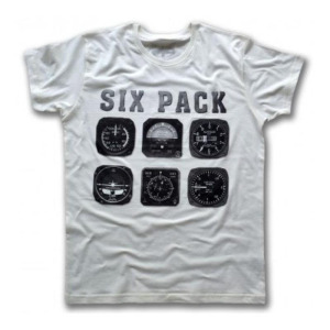 SIX PACK Tshirt EKRU BISIKLET YAKA