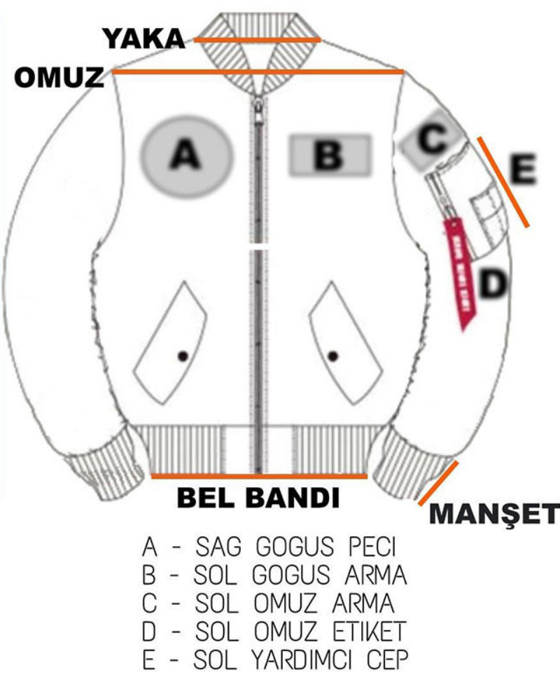 Pilot Montu Lacivert Kumaş Gizli Peç