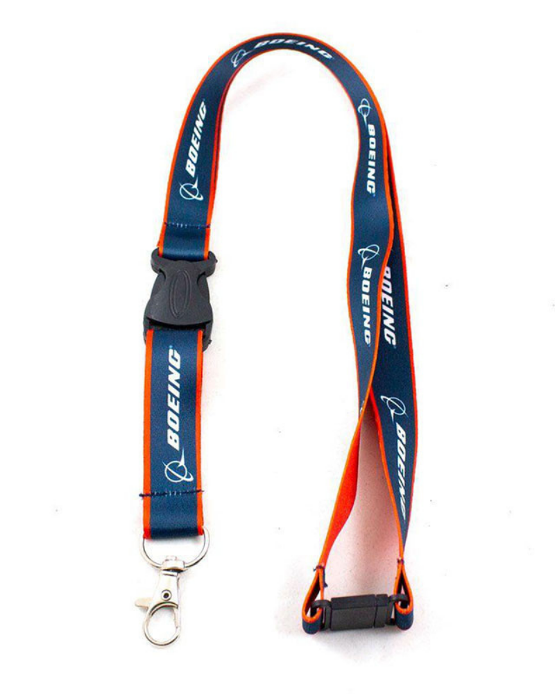 Boyun Askısı Lanyard Boeing Temalı Kırmızı Mavi
