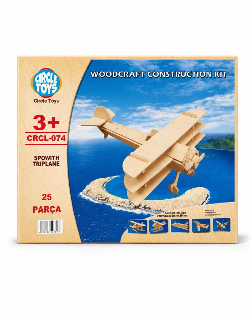Ahşap Uçak "GP 074 Sponith Triplane"