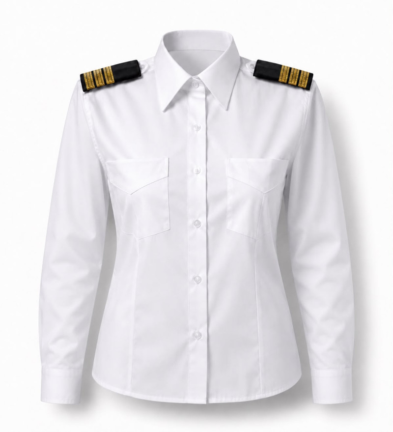Pilot Gömlek Uzun Kollu %95 Pamuk %5 Likra