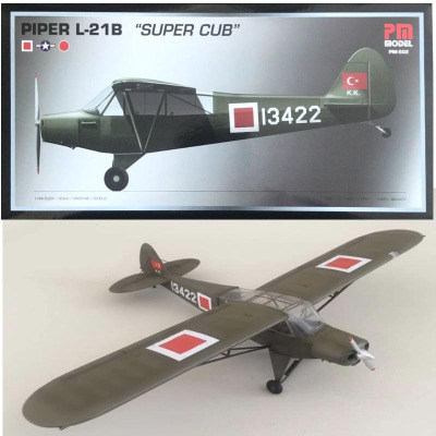 PM-502 Piper L-21B Super Cub 1/48 Model Uçak Maketi Kiti
