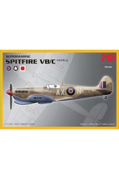 PM-101 Supermarine Spitfire VB/C 1/72 Model Uçak Maketi Kiti