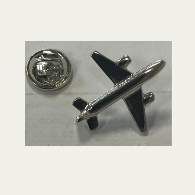 Krom İki Motorlu Uçak Rozeti