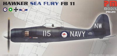 PM-211 Hawker Sea Fury FB.11 1/72 Model Uçak Maketi Kiti