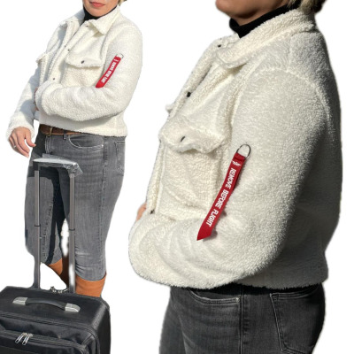 Pilot Montu Peluş Beyaz Mevsimlik Mont