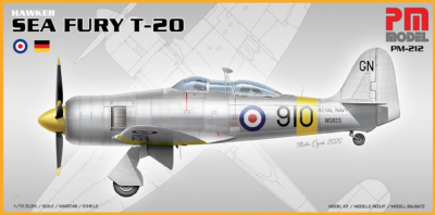 PM-212 Hawker Sea Fury T-20 1/72 Model Uçak Maketi Kiti