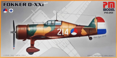 PM-201 Fokker D-XXI 1/72 Model Uçak Maketi Kiti