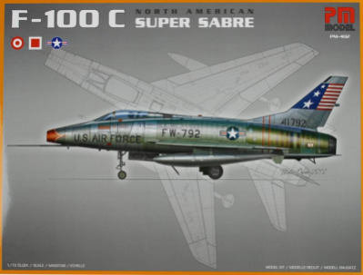 Pm-402 North American F-100C Super Sabre 1/72 Model Uçak Maketi Kiti