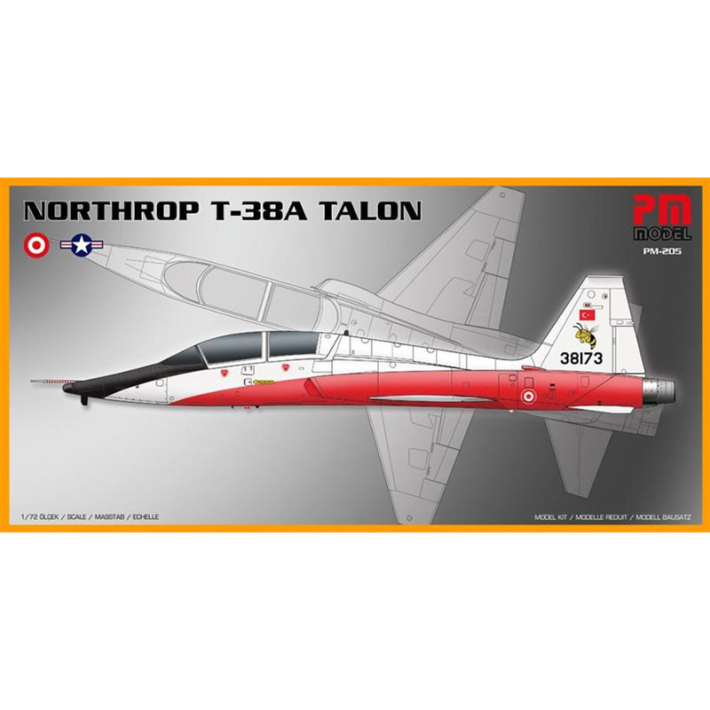 PM Model Northrop T-38A Talon Eğitim Uçağı Demonte Plastik Maket Kiti