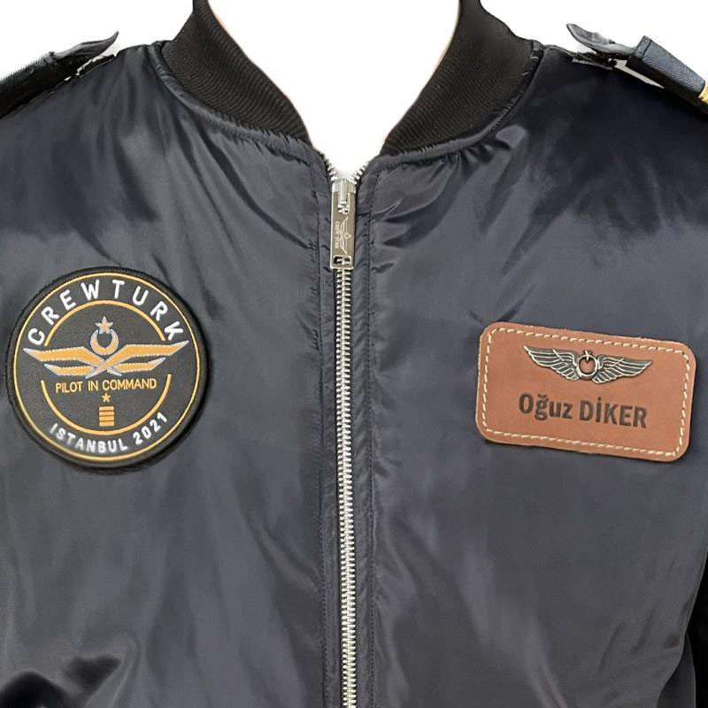 Bomber Pilot Montu Kumaş Lacivert MNG91L