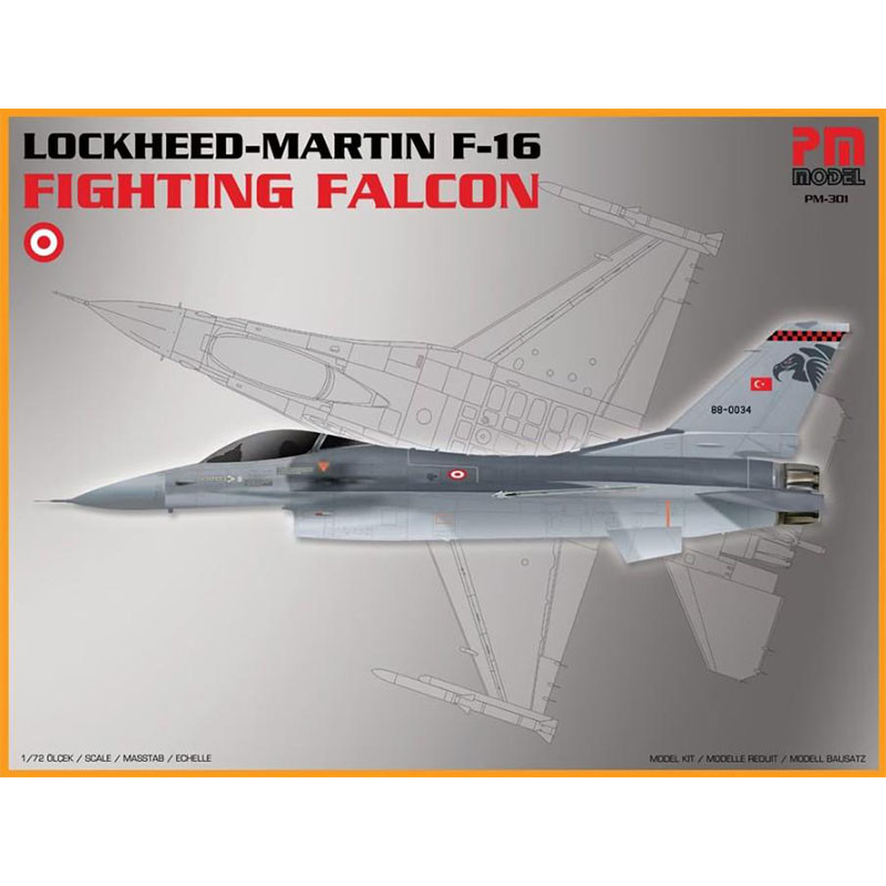 PM Model Lockheed Martin F-16 Fighting Falcon Plastik Uçak Maket Kiti