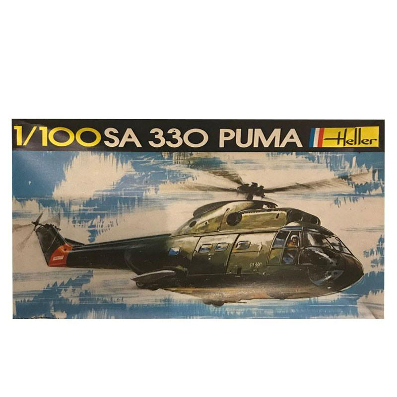 Maket Puma Helikopter Modeli Masaüstü Sergi
