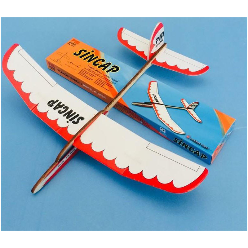 PM Model Sincap Planör Çubuk Gövdeli Serbest Uçuş Ahşap Model Kit