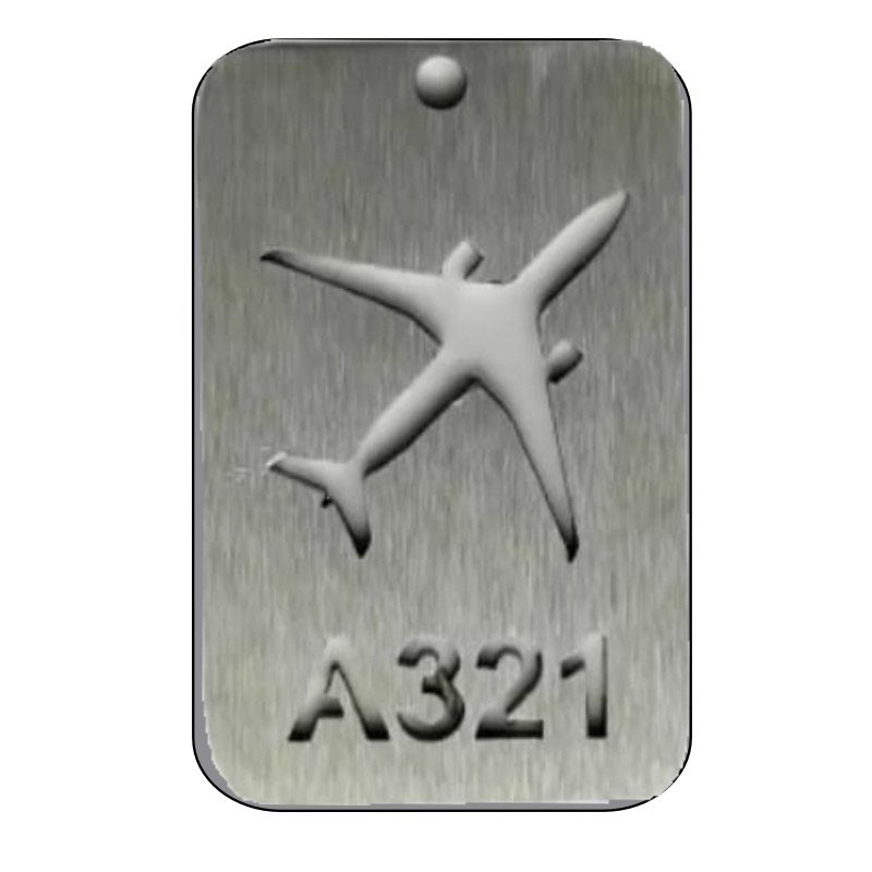 Airbus Nikel Anahtarlık Havacılık Temalı Metal