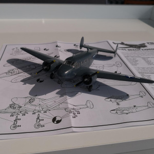 Beechcraft  C-45 Expeditor Pm Model Eğitim Uçağı Demonte Plastik Maketi