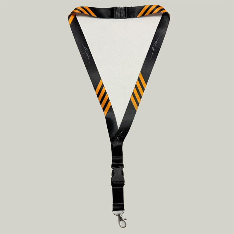 Boyun Askısı Lanyard 4 Sırma (Kaptan) Boeing 737 Temalı Siyah